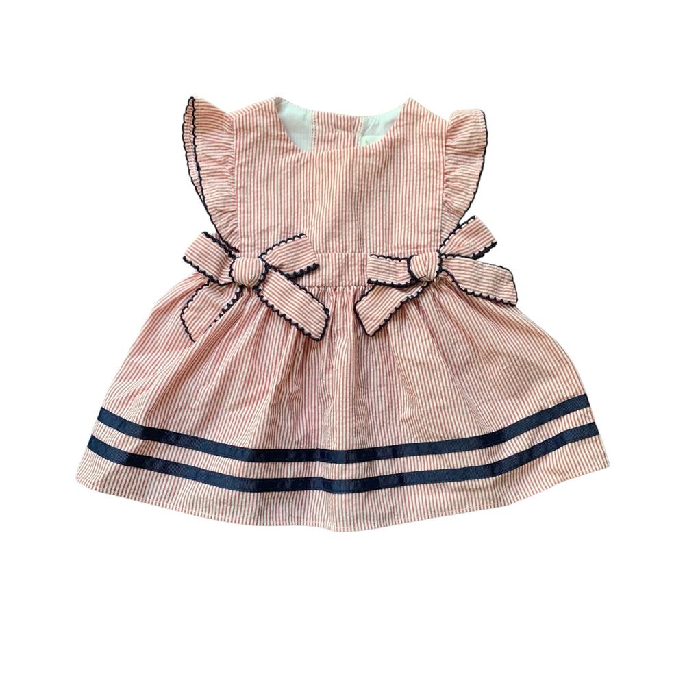 Starting Out Seersucker 4th of July Dress